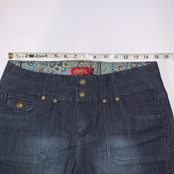 NWOT — ONE 5 ONE WOMAN DENIM JEAN SHORTS HIGH RISE SIZE 8 - Picture 5 of 8
